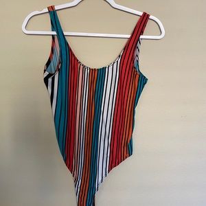 Stripped Body Suit